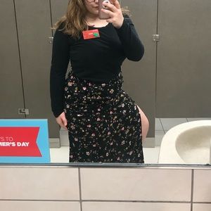 SOLD! Arizona Flower Slit Skirt